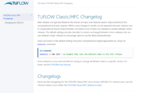 TUFLOW CHANGELOG