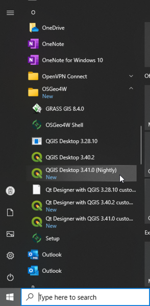 File:Qgis nightly start menu.png