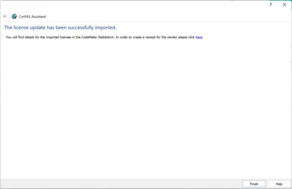 Codemeter Licence Update Complete MSG.png