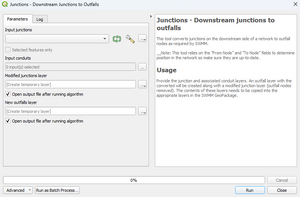 Junctions Downstream Junctions to Outfalls Dialog a.png