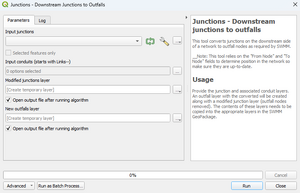 Junctions Downstream Junctions to Outfalls Dialog c.png